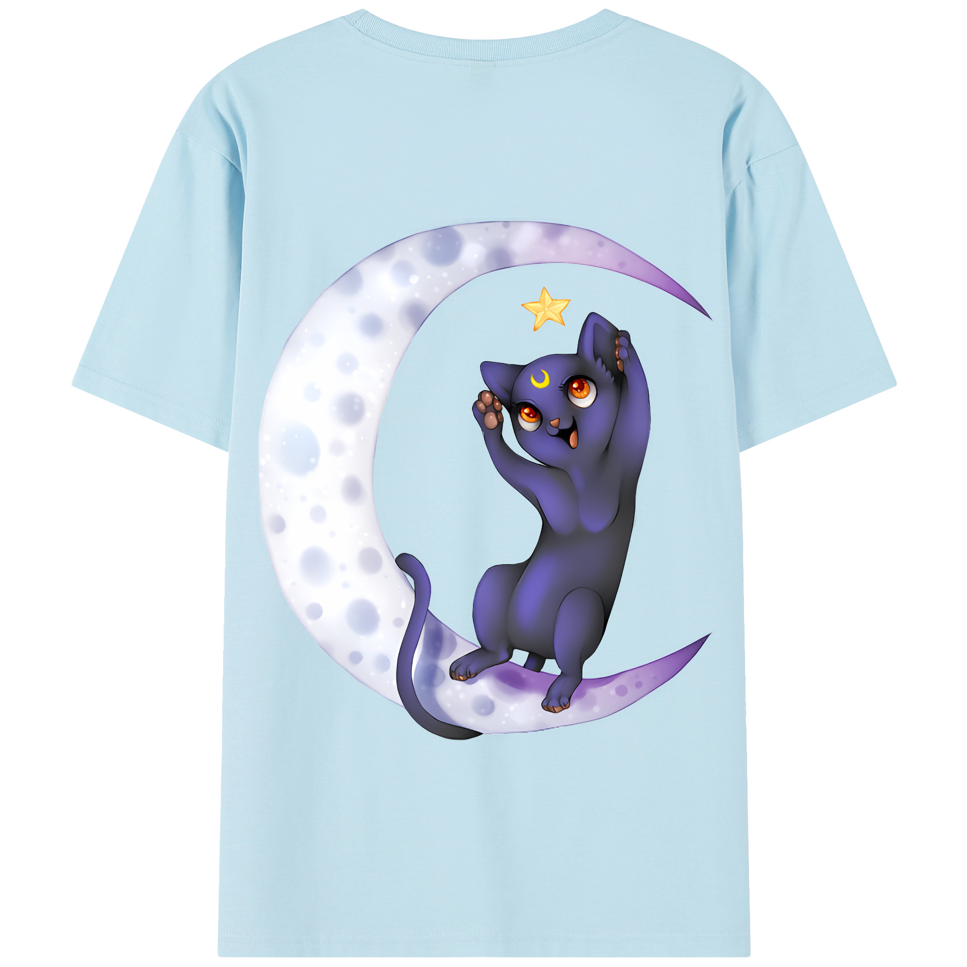 （画像用） 美少女戦士セーラームーン Sailor Moon 綿100％半袖Tシャツ（背面プリント）